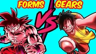 🐉 Goku's Forms VS Luffy's GEARS ⚙️