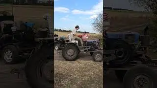 Застрял поперек дороги! #work #трактор #farming