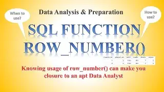 SQL Interview Question || SQL ROW_NUMBER() || How to use SQL ROW_NUMBER()