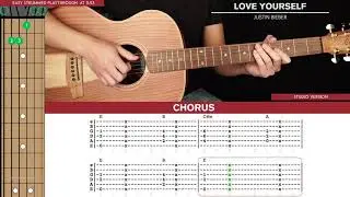 Love Yourself Guitar Cover Justin Bieber 🎸|Tabs + Chords|