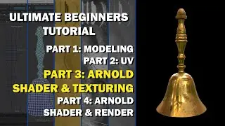 Maya Tutorial: Modeling to Rendering for Beginners - [3/4: Arnold Shading and Texturing]