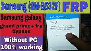 SAMSUNG SM-G532f FRP BYPASS | Android 6.0.1TalkBack Not Working New Trick 2021 By easy software guid