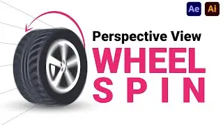 How to spin a car wheel viewed from an angle in After Effects