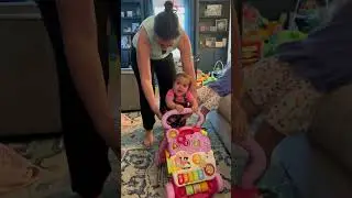 Baby learns to walk for first time! #firststeps #baby