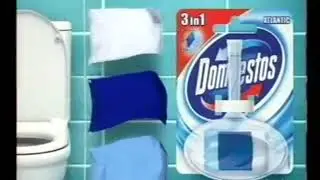 Реклама Domestos Туалетный Блок 3в1 2008