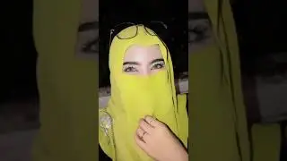 wanita bercadar pakai bulu mata palsu? 