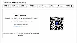 TUTORIAL: How to display an AR Video on an AR QR Code marker? | ar-code.com