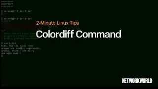 How to use the colordiff command