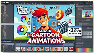 Create cartoon animation in Daz3D