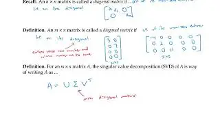 Singular Value Decomposition - Introduction