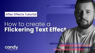 Flickering Text Effect - How to Create a Text Scene in After Effects