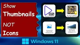 Show Thumbnails Instead of Icons Windows | Show Photo Thumbnails