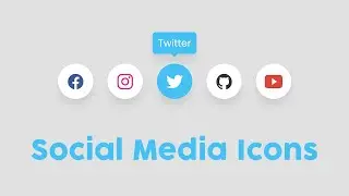 Social Media Icons Hover Effect using HTML & CSS | Ion Icon Font Icons