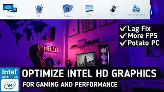 Intel HD Graphics Best Setting For Low End PC | Optimize Intel HD For Gaming