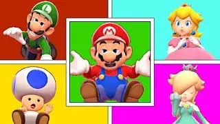 Super Mario 3D World: All Characters Death Animations & Game Over Screens!