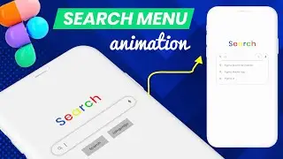 Figma Search Bar Animation | Search Box Input Field Interaction (2021)