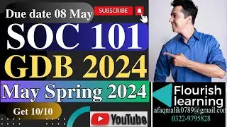 SOC101 GDB Solution 2024/ SOC101 GDB 2024 /SOC101 GDB Solution Spring  2024/SOC101 GDB 2024 Solution