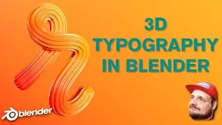 BLENDER TASTY TUTORIALS; 3D CREAMY TYPOGRAPHY IN BLENDER 2.83!