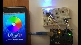 ARDUINO RGB LED BLUETOOTH CONTROL USING ANDROID