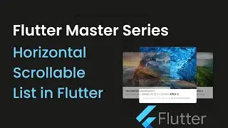 How to create Horizontal ListView in Flutter App | Scrollable ListView in Flutter