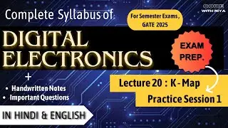 K-Map Practice Session 1 | Important Questions | Digital Electronics | CSE, IT, EE, ECE | Lec 20