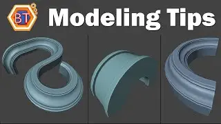 Blender 2.9 Modeling Tips | Bend Object using Curve Modifier