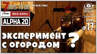 7 Days To Die ALPHA 20 [b238]stable! [Insane/Одна Жизнь] ► ЭКСПЕРИМЕНТ С ОГОРОДОМ НАЧИНАЕТСЯ СЕГОДНЯ