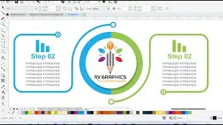 How to Make Infographics, Rectangle Infographics Design, CorelDraw Tutorials in Hindi