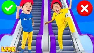 LIVE🔴 Escalator Safe Song + Kids Songs And More Nursery Rhymes