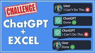 Automate Excel using ChatGPT (Challenge to ChatGPT for Excel)