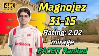 【4K】Magnojez (31-15) soloQ (mirage) | FACEIT Ranked | July 26, 2024 #cs2 #pov