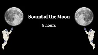 Moon sound in high quality white noise ASMR | 8 hours | - Space sounds / Connect to the universe