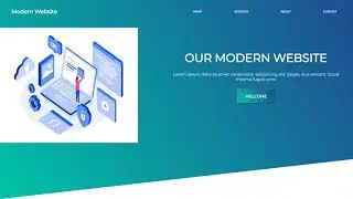 How To Make Website Html & Css | Modern Website Tutorial