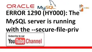 ERROR 1290 (HY000): The MySQL server is running with the --secure-file-priv option ✅