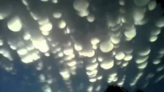 Weird Mammatus Clouds Over Regina Saskatchewan June 26 2012