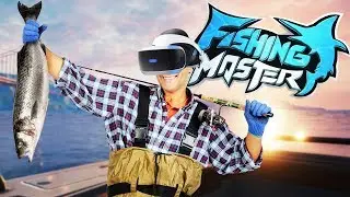 Catching MONSTER BASS in VIRTUAL REALITY! - Fishing Master VR Gameplay - PSVR