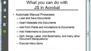 JavaScript in Acrobat and PDF