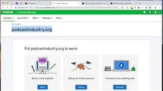 Configure a custom domain for your podcast website (GoDaddy)