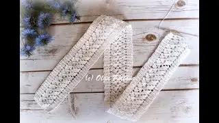 How to Crochet Lace Edging, Lacy Trim, Thread Bookmark, Crochet Video Tutorial