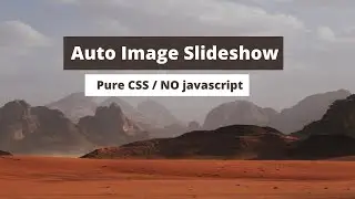How to Create An Image Slider in HTML and CSS || Image Slider - With Auto-play