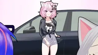 Oh no I parked in the wrong place 【VShojo Animated Clip】【Nyanners/Veibae/Ironmouse/Melody】
