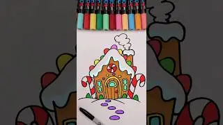 How To Draw a Gingerbread House