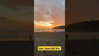 Magical Sunset on a Nicaraguan Beach: Embracing Nature's Canvas