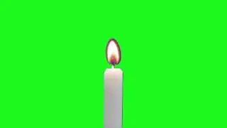 Antique Candle Green Screen no copyright 2021