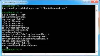 Git Tutorial - 2 - Config Our Username and Email