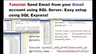 Send Email from SQL Server (Stored Procedures): SQL Express