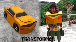 How to Make Cool Kids Transformer Costume Out of Cardboard