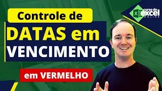 Controle de Datas de Vencimento em Vermelho  no Excel