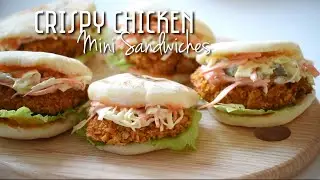 Crispy Chicken Mini Sandwiches| Ramadan Series| Airfried chicken sandwich