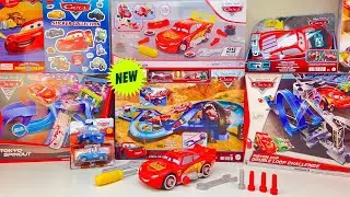 NEW Disney Pixar Cars Lightning McQueen Jumping Stunt Race Track | Just Released